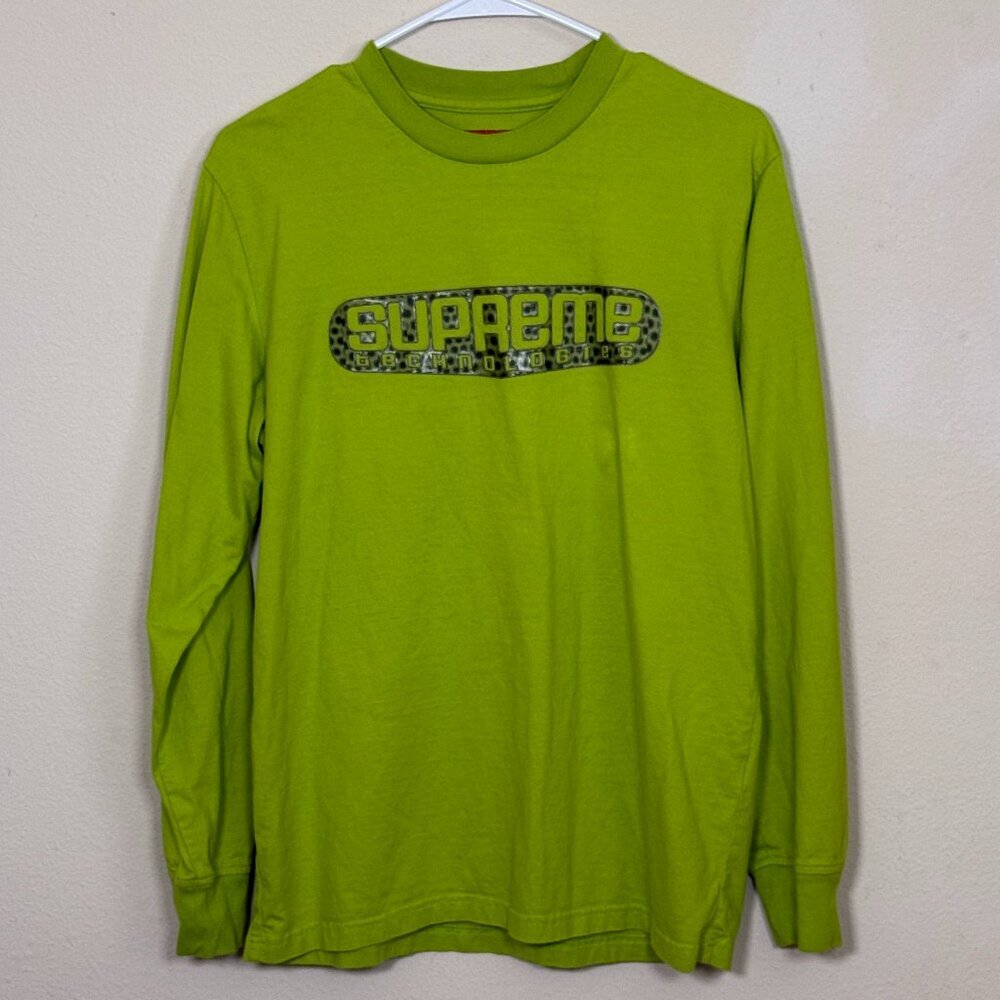Supreme long sleeve t-shirt Tech LS Technologies Reflective Men’s Shirt MD green